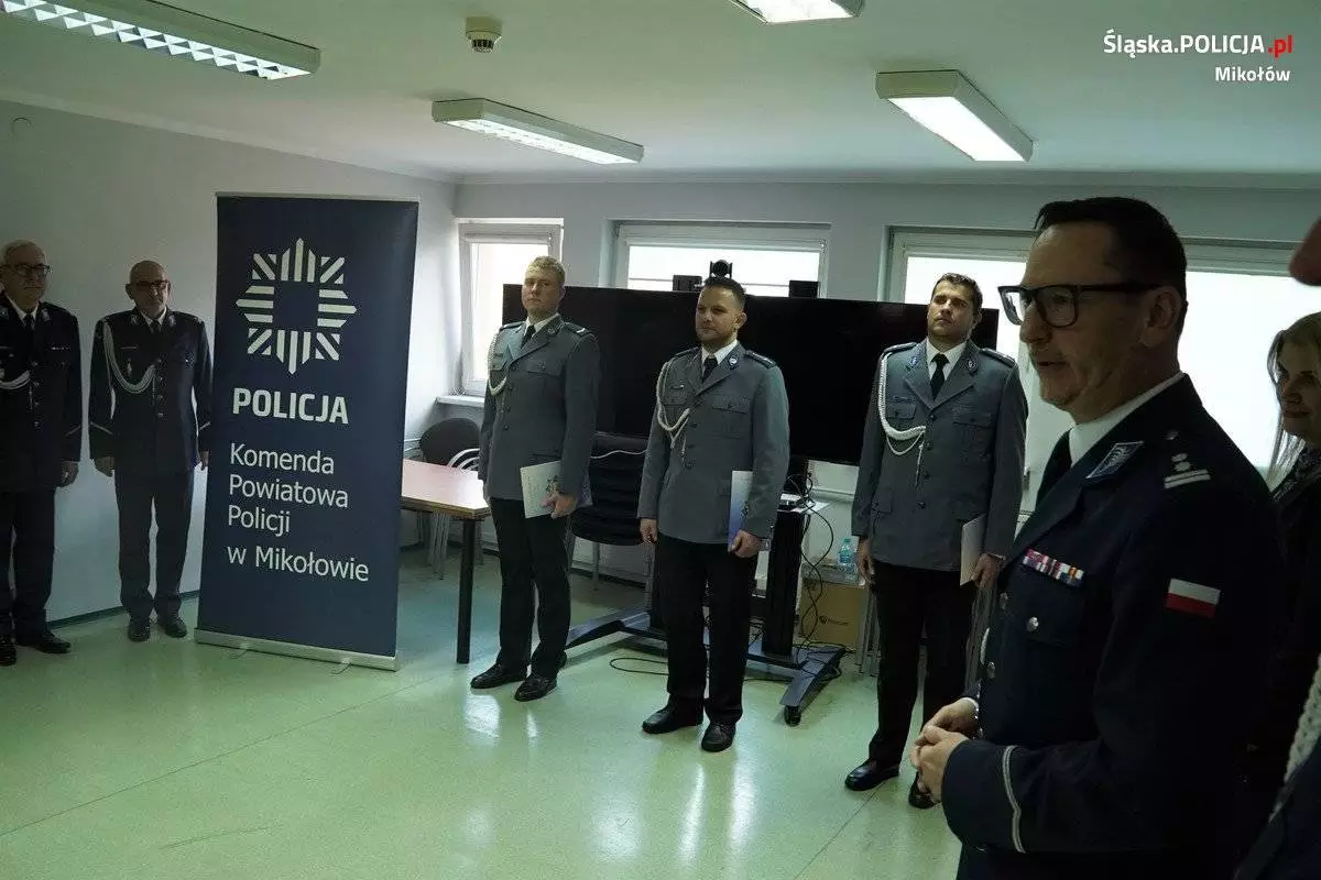 W Komendzie Powiatowej Policji w Mikołowie świętowano nie tylko Dzień Niepodległości / fot. KPP Mikołów