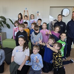 Policjanci w SP nr 5 w Mikołowie