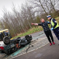 Ćwiczenia służb w Łaziskach Górnych