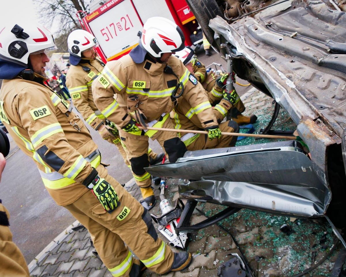 12 kwietnia w Łaziskach Górnych odbyły się pierwsze na taką skalę ćwiczenia służb ratowniczych / fot. Powiat Mikołowski