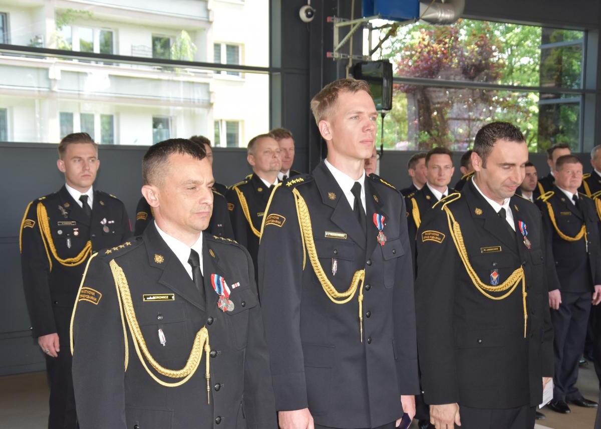 20 maja w Komendzie Powiatowej PSP w Mikołowie odbyły się uroczystości Dnia Strażaka / fot/ Aktualności Powiatu Mikołowskiego