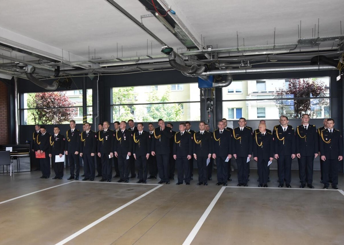 20 maja w Komendzie Powiatowej PSP w Mikołowie odbyły się uroczystości Dnia Strażaka / fot/ Aktualności Powiatu Mikołowskiego