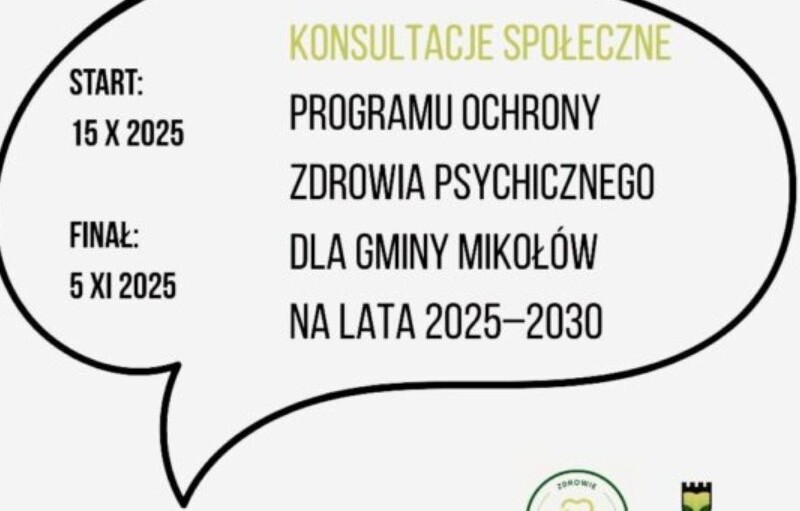 Mikołów konsultuje Program Ochrony Zdrowia Psychicznego 2025–2030 – Twój głos się liczy