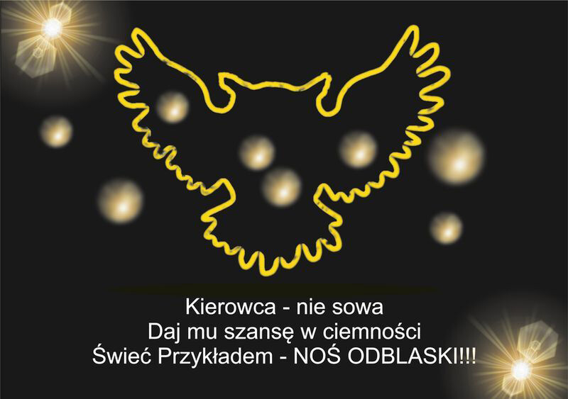 Noś odblaski - świeć przykładem! Elementy odblaskowe mogą uratować życie